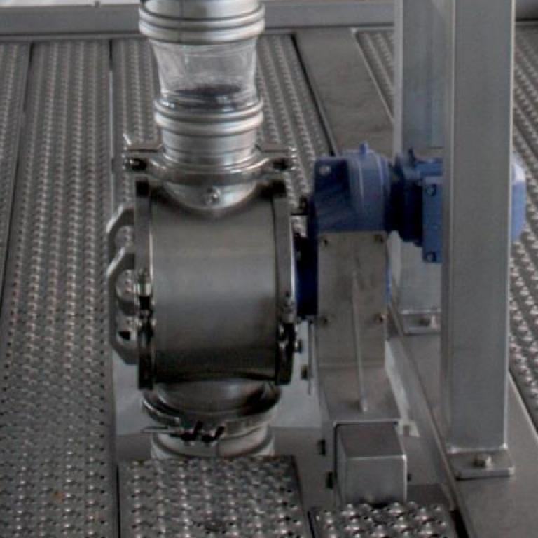 Zyklonabscheider in einer pneumatischen Förderung