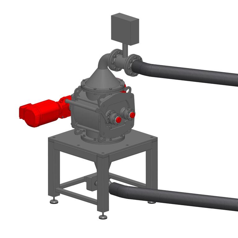 Klumpenbrecher in pneumatischer Förderung zur Tankwagenentleerung