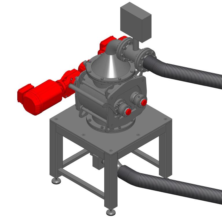 Klumpenbrecher in pneumatischer Förderung zur Tankwagenentleerung