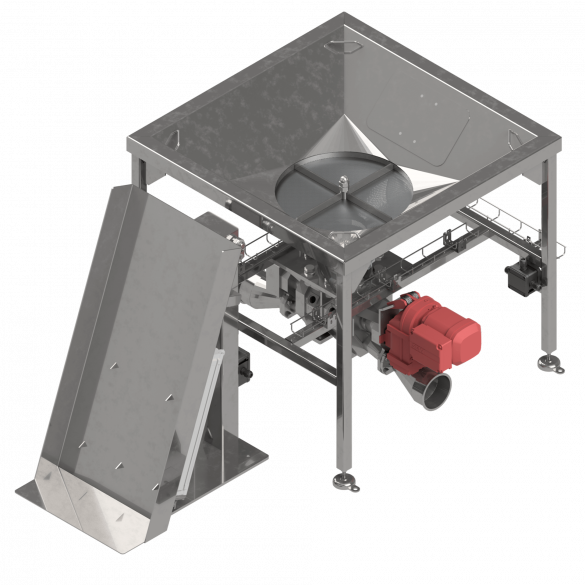 Loading Hopper with Bag Emptying Station