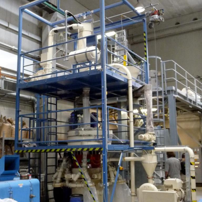 Universal Grinding Plant in Building Material Research