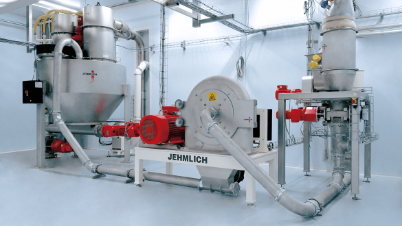 Sugar Grinding Plant with feeding station, mill and icing sugar buffer tank