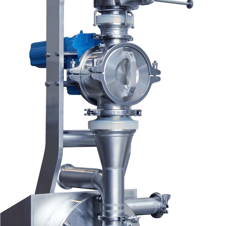 GMP mill REKORD 224 for Pharmaceuticals with jehmlich rotary valve