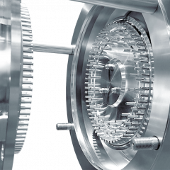 opened hygienic design mill REKORD 224 with pin disk for industrial applications