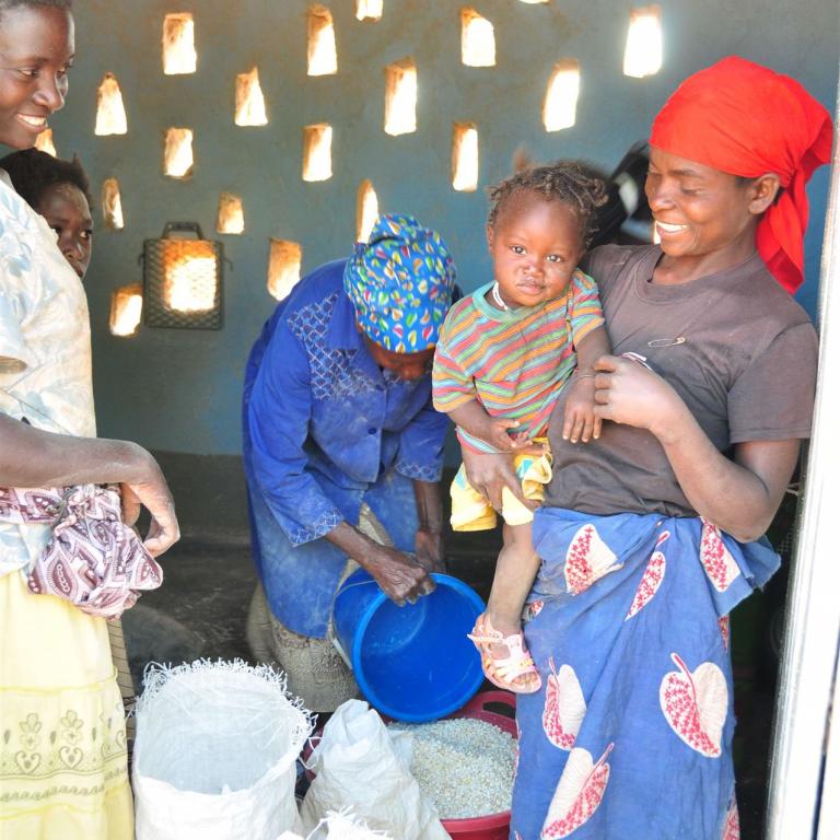 Villager Around Ground Corn