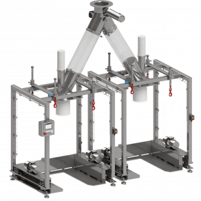 Double-Big-Bag-Filling-Station with two-way diverter