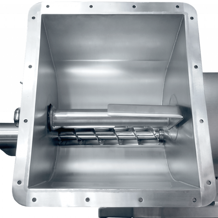 Screw Feeder GMP Hygienic Design with agitator and pull-out screw