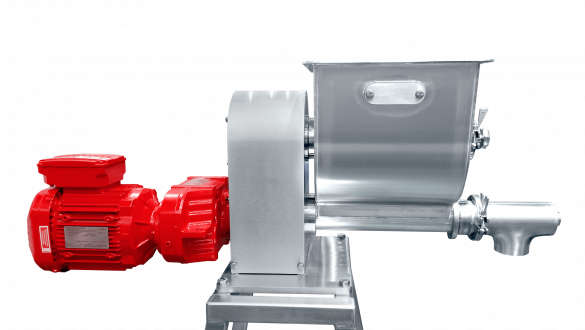 Screw Feeder GMP Hygienic Design with agitator and pull-out screw