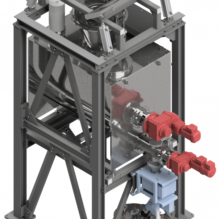 Screw Feeder with Big Bag walker and weighing system