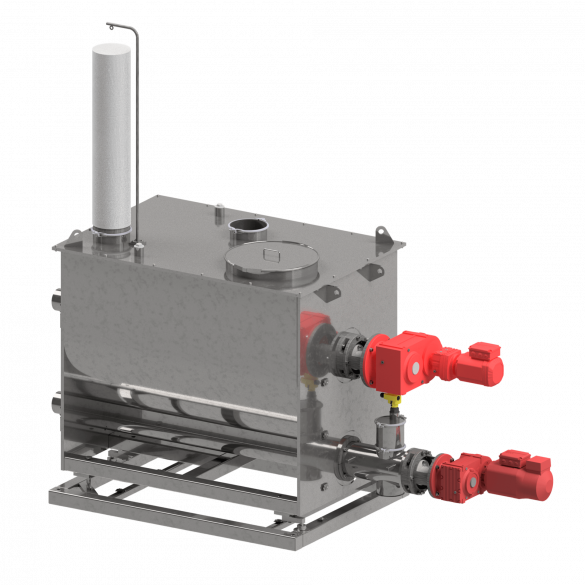 Screw Feeder SD 160 with agitator, discharge screw and weighing system